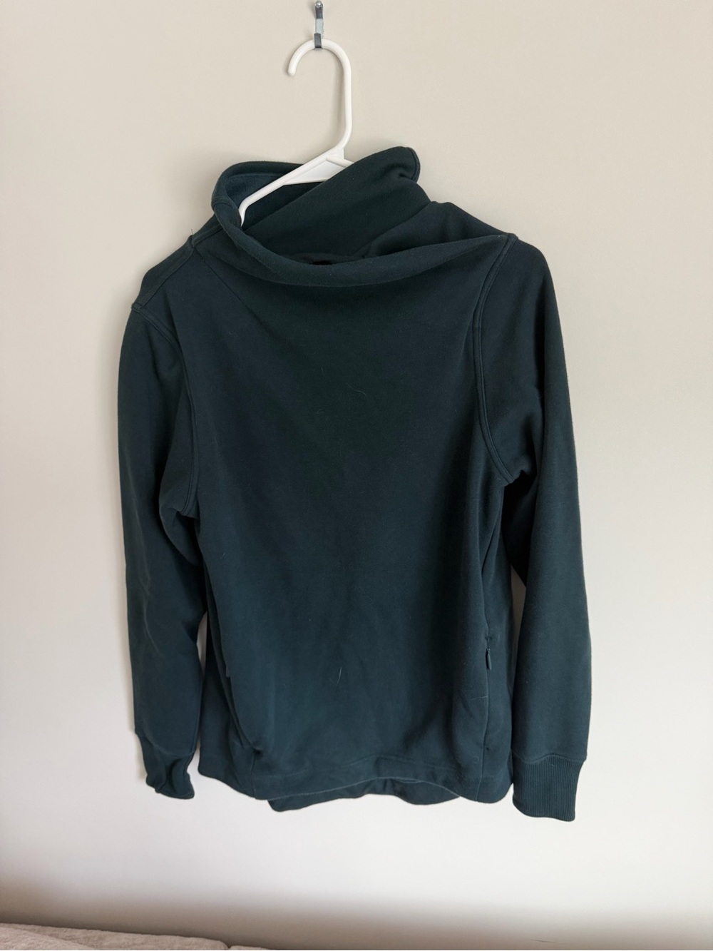 Athleta Dark Green Funnelneck Pullover Sweater